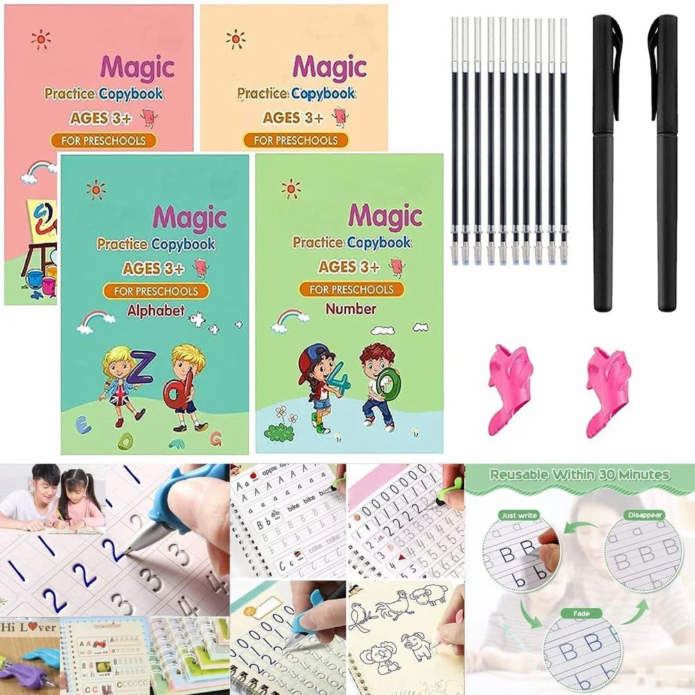 Sank Calligraphy Magic Book | Pack Of 4 Books